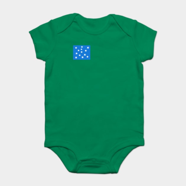 Green Mountain Boys Flag Baby Bodysuit by American Revolution Podcast